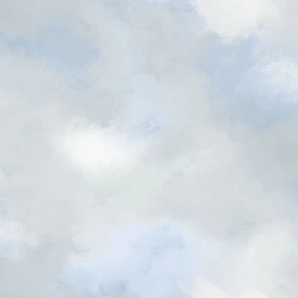 Noordwand tapet Good Vibes Paint Clouds blå og grå