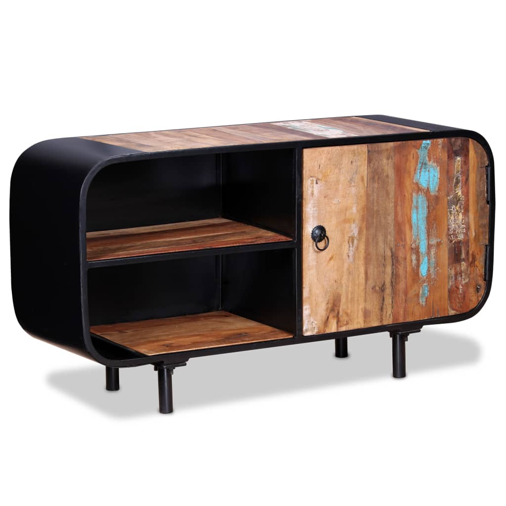 Gossi Comodă TV, 90 x 30 x 48 cm, lemn masiv reciclat