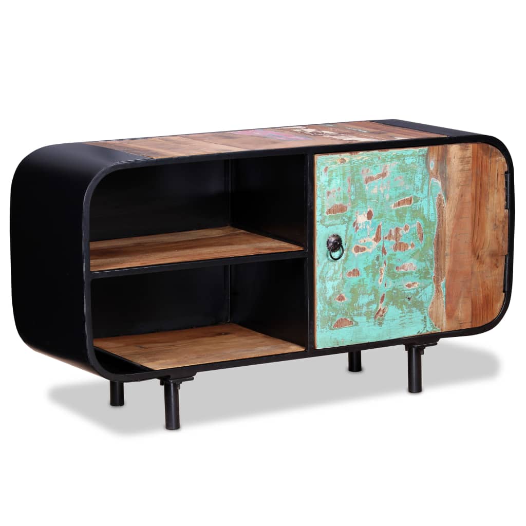 Gossi Comodă TV, 90 x 30 x 48 cm, lemn masiv reciclat