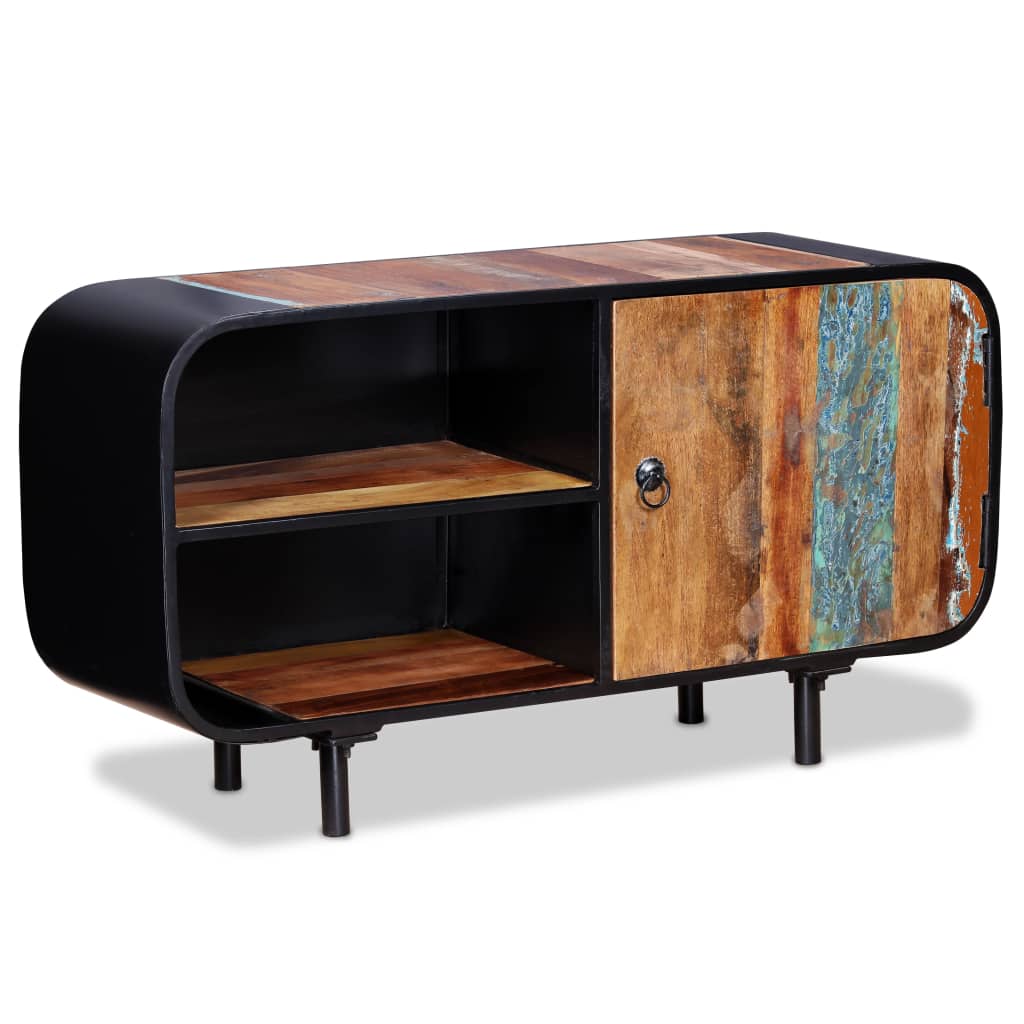 Gossi Comodă TV, 90 x 30 x 48 cm, lemn masiv reciclat