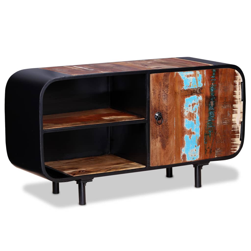 Gossi Comodă TV, 90 x 30 x 48 cm, lemn masiv reciclat