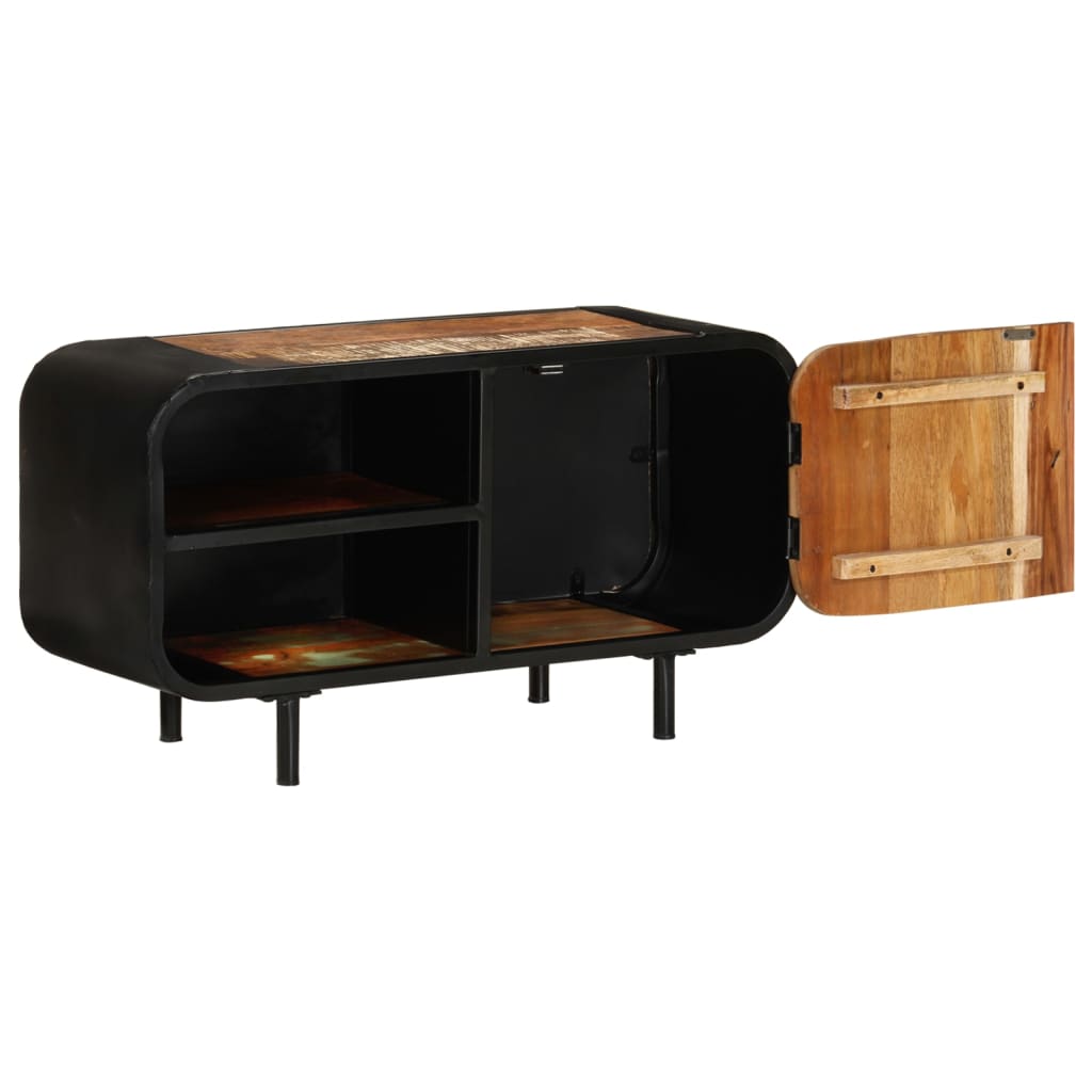 Gossi Comodă TV, 90 x 30 x 48 cm, lemn masiv reciclat