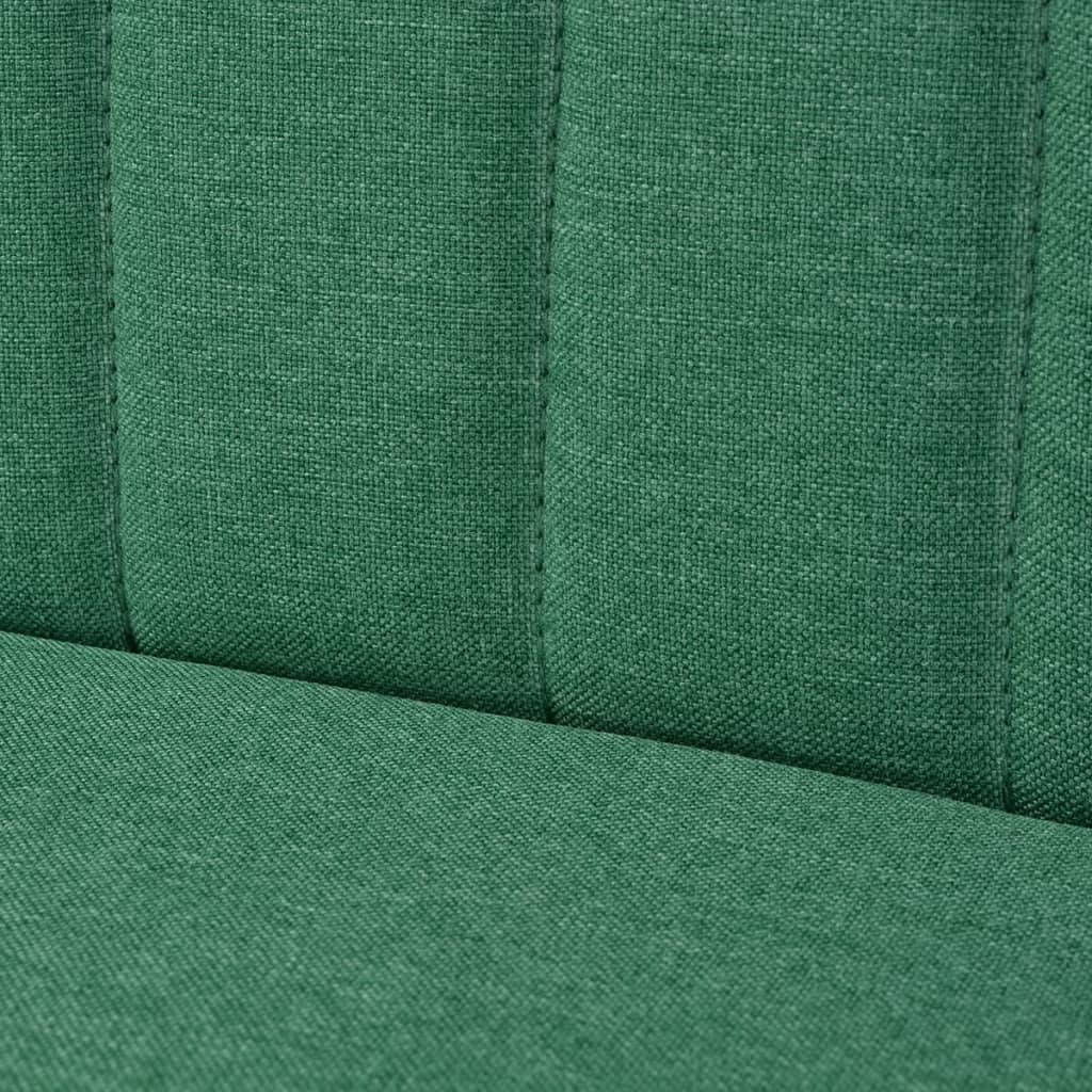 Zöld szövetkanapé 117 x 55,5 x 77 cm 