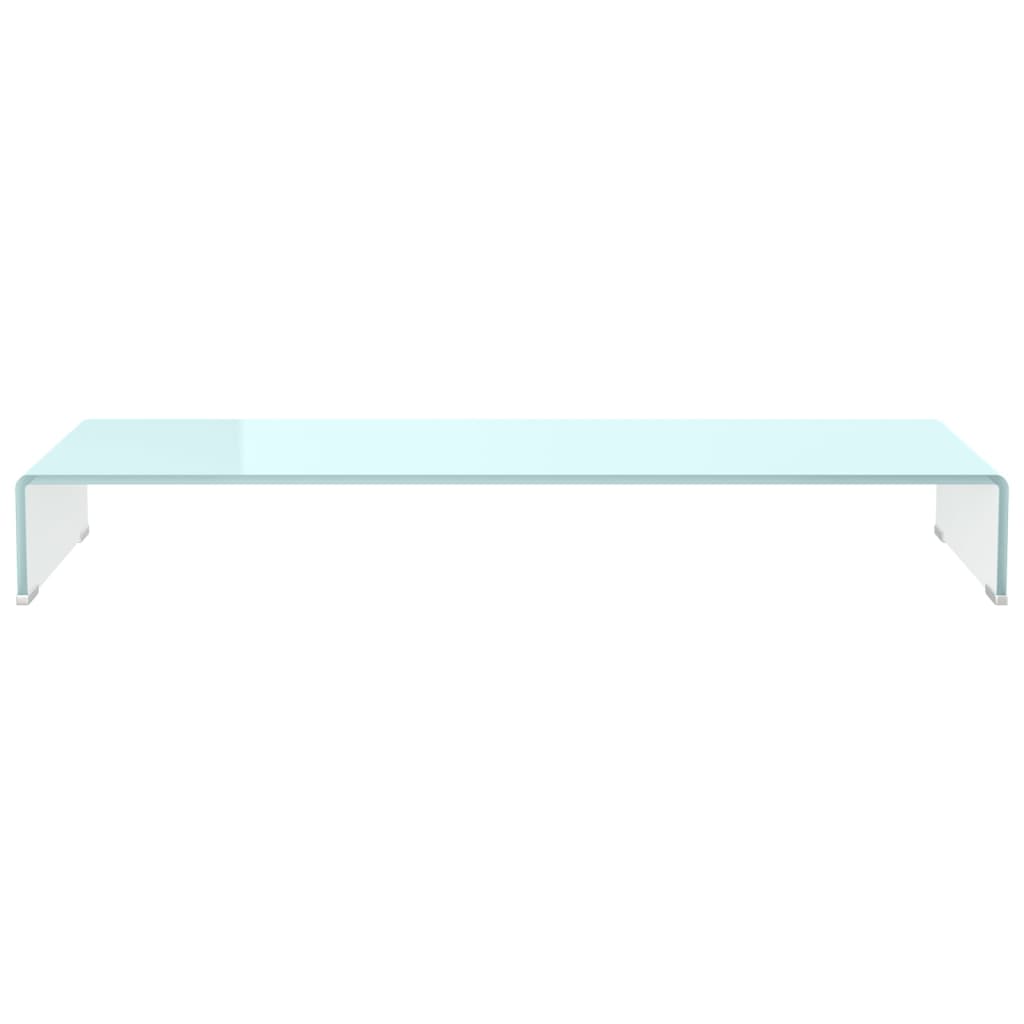 vidaXL Stativ TV/Suport monitor, sticlă, verde, 100 x 30 x 13 cm