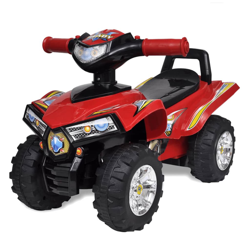 6: vidaXL firhjulet motorcykel til børn med lyd og lys rød