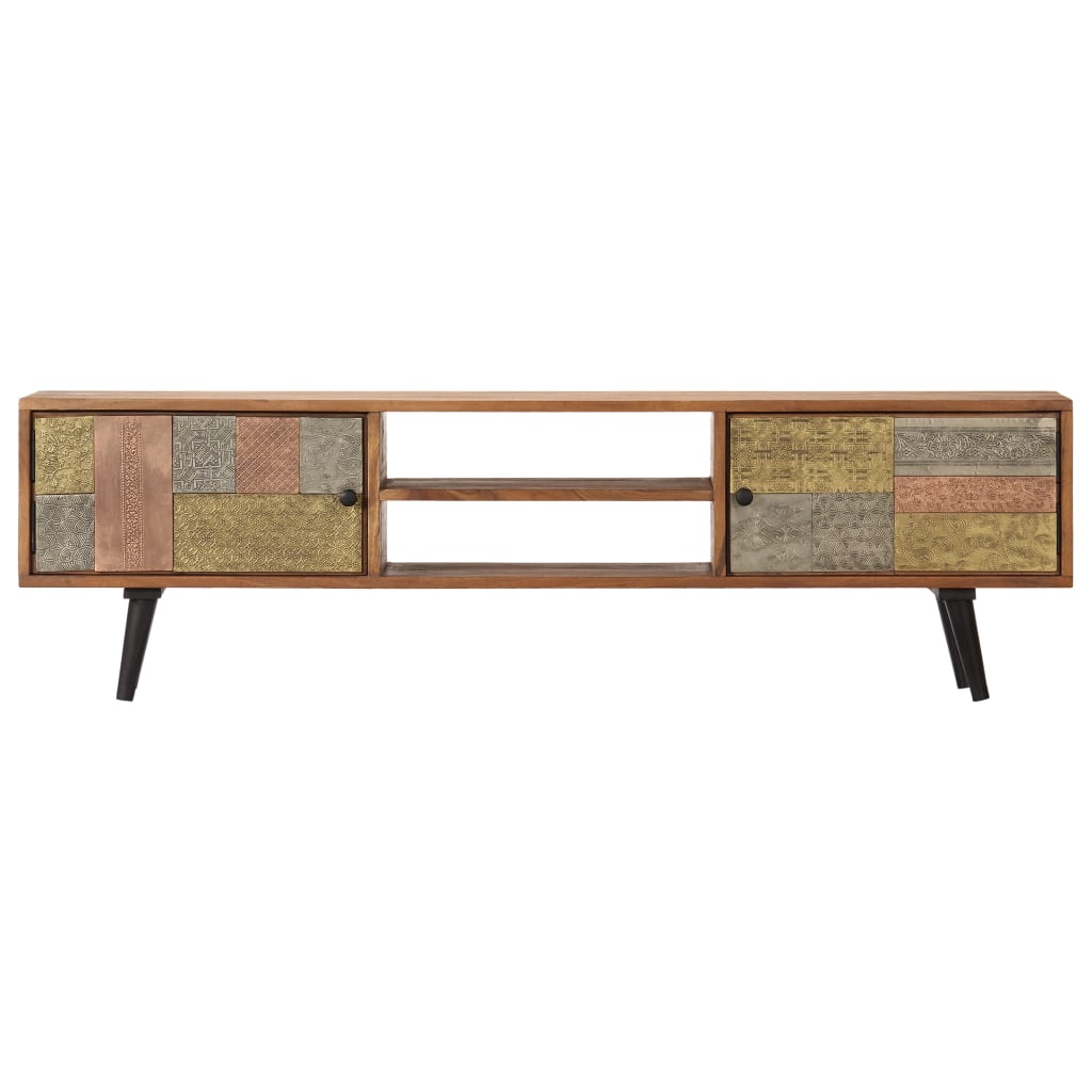 Gossi Comodă TV, 140x30x40 cm, lemn masiv de acacia
