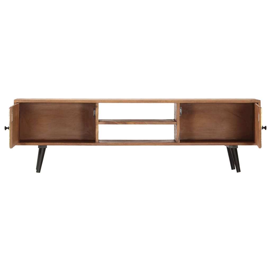 Gossi Comodă TV, 140x30x40 cm, lemn masiv de acacia