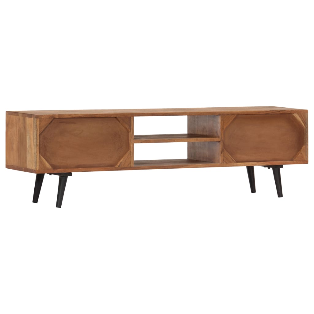 Gossi Comodă TV, 140x30x40 cm, lemn masiv de acacia