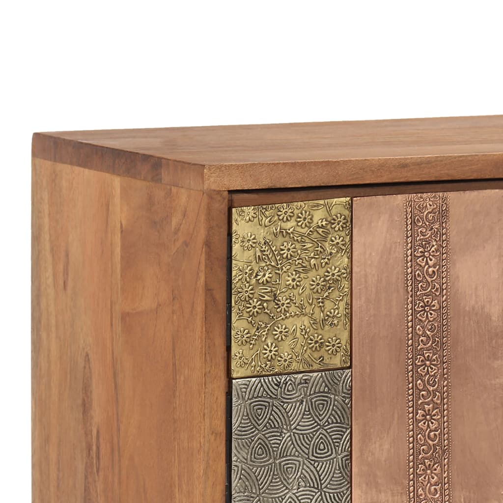 Gossi Comodă TV, 140x30x40 cm, lemn masiv de acacia