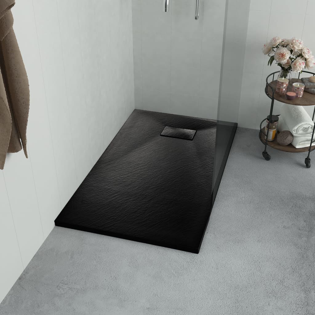  Sprchová vanička, SMC, čierna 120x70 cm