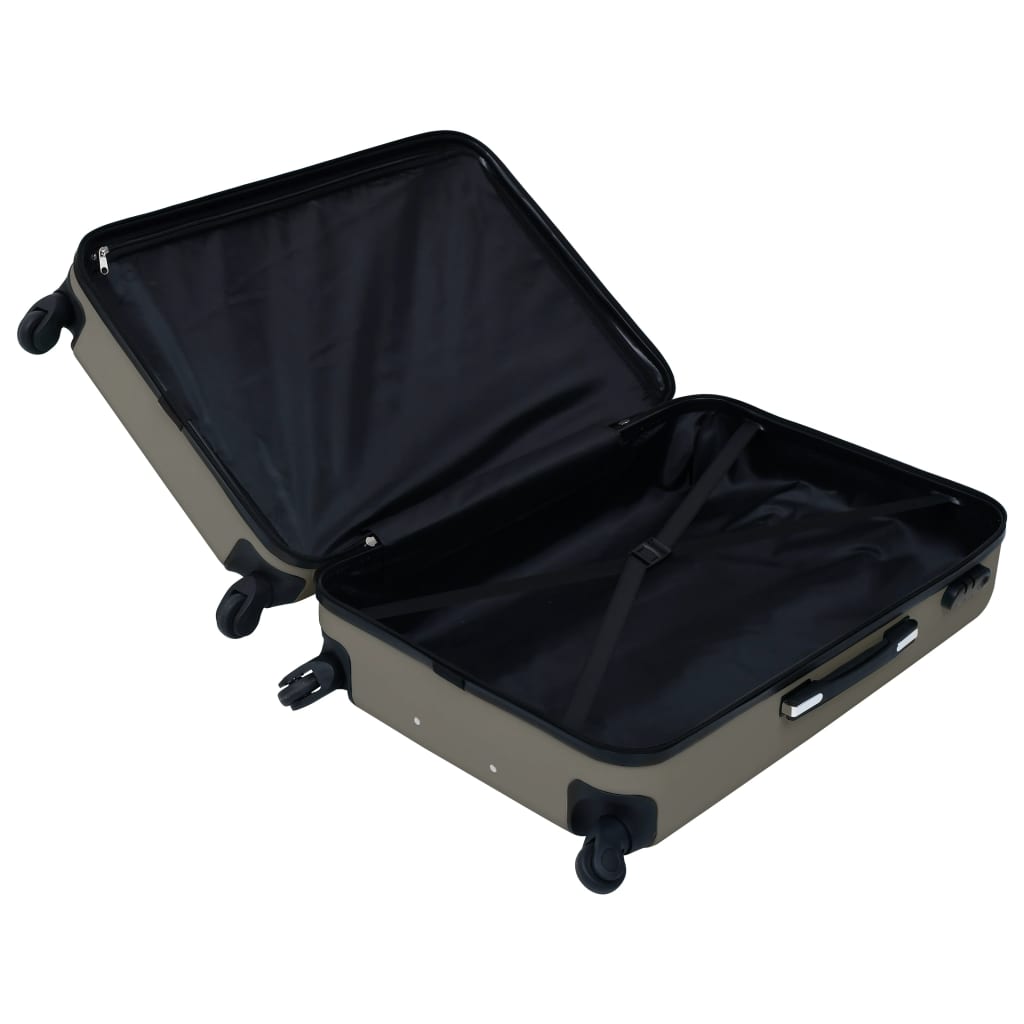 2-delige Harde kofferset ABS antraciet
