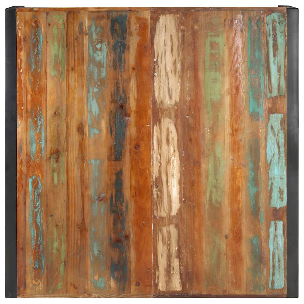Маса за кафе, 120x120x40 см, регенерирано дърво масив — изображение 3