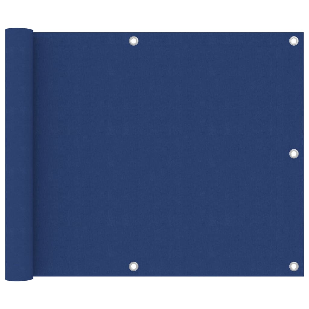 Kék oxford-szövet erkélynapellenző 75 x 400 cm 
