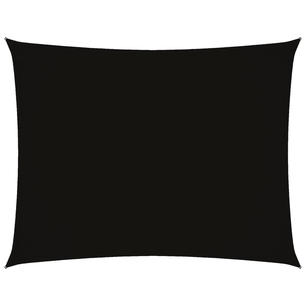 Sonnensegel Oxford-Gewebe Rechteckig 2,5×3,5 m Schwarz