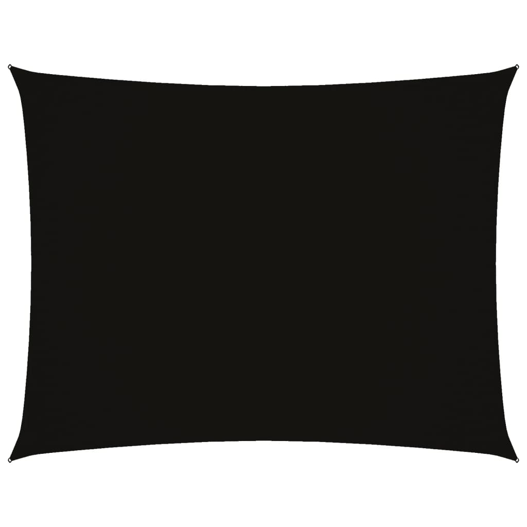 Sonnensegel Oxford-Gewebe Rechteckig 2,5×4 m Schwarz