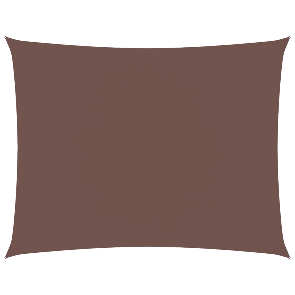 Sonnensegel Oxford-Gewebe Rechteckig 3,5×4,5 m Braun