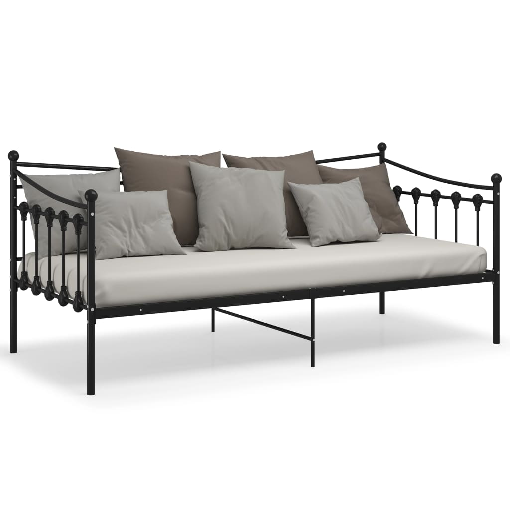 Kanapa-sofa łóżko 206x95x91,5 cm, czarny