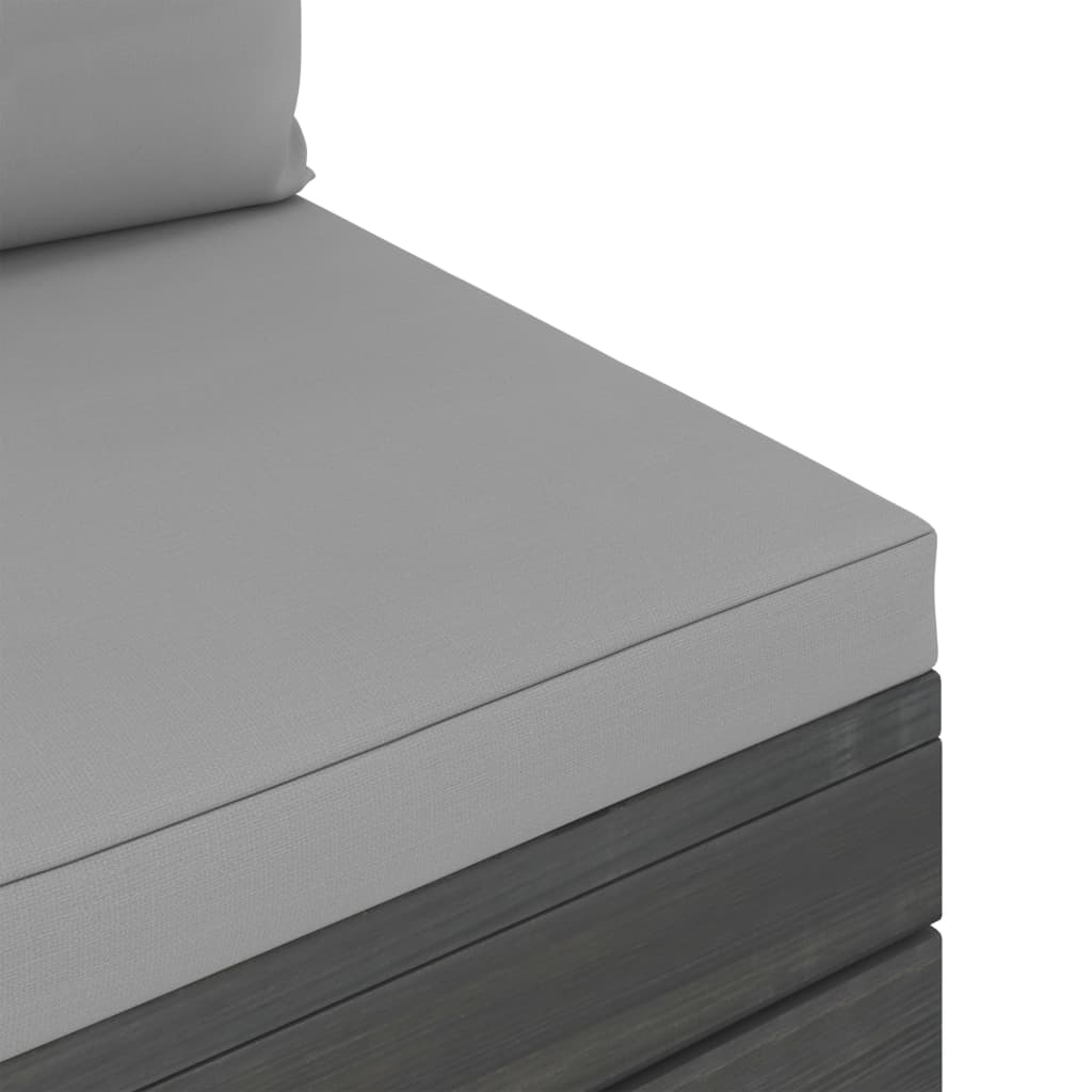 Set mobilier de grădină din paleți, cu perne, 7 piese, lemn pin