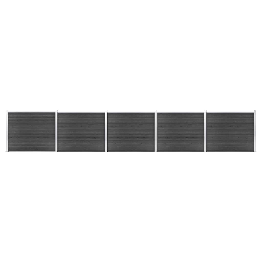 Set plotového dílce WPC 872 x 146 cm šedý