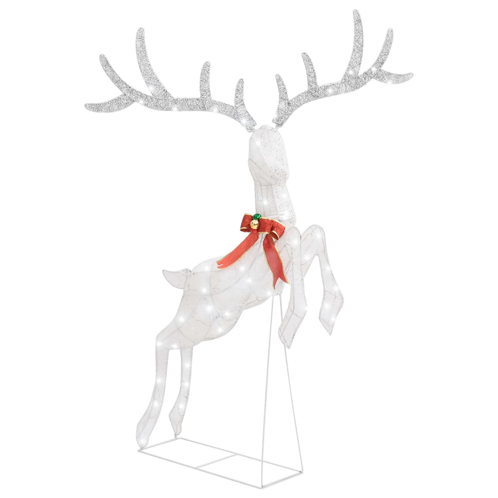 Image of vidaXL Flying Reindeer Christmas Decoration 120 LEDs White Cold White