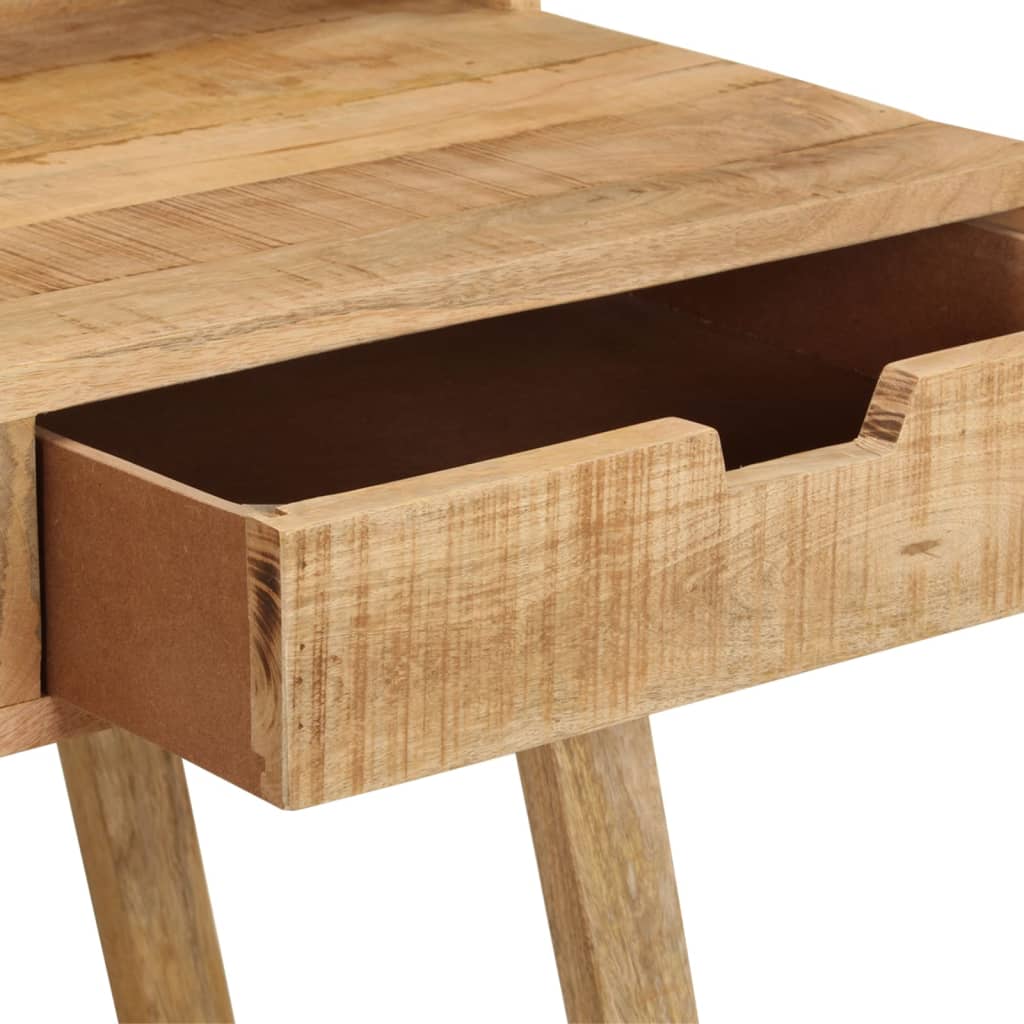 vidaXL Desk 39.3"x17.7"x35.4" Solid Rough Mango Wood