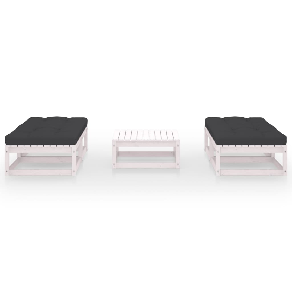 Set mobilier de grădină cu perne, 5 piese, lemn masiv de pin