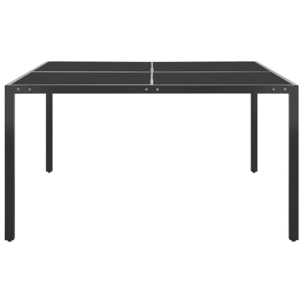 Set mobilier de exterior, 9 piese, oțel