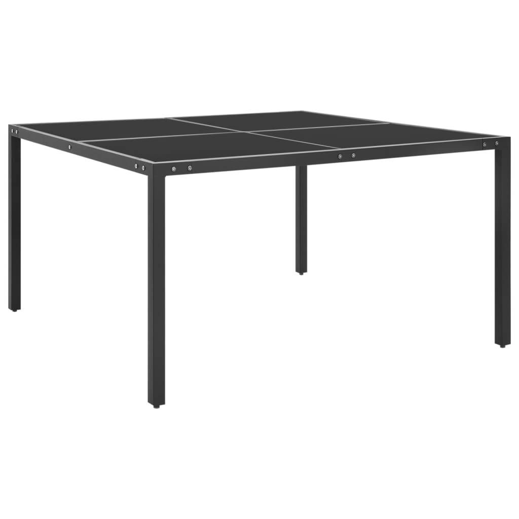 Set mobilier de exterior, 9 piese, oțel