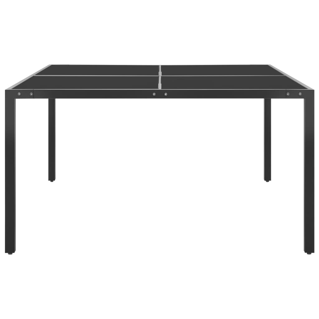 Set mobilier de exterior, 9 piese, oțel