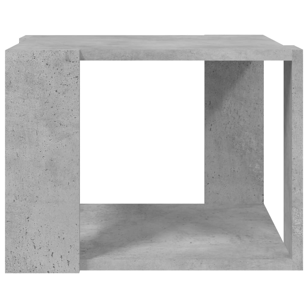 vidaXL Coffee Table Concrete Gray 16"x16"x12" Chipboard