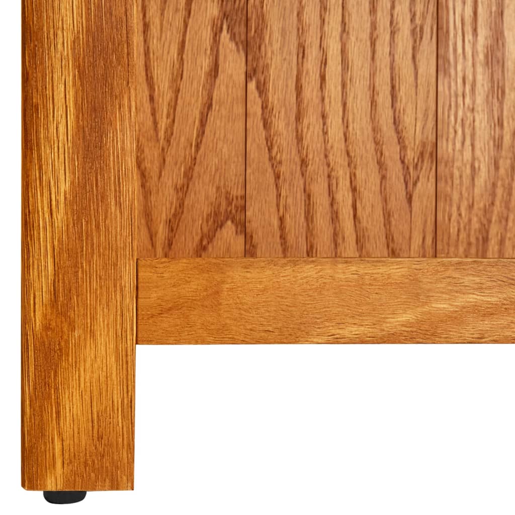 vidaXL 7-Tier Bookcase 23.6"x8.6"x78.7" Solid Oak Wood