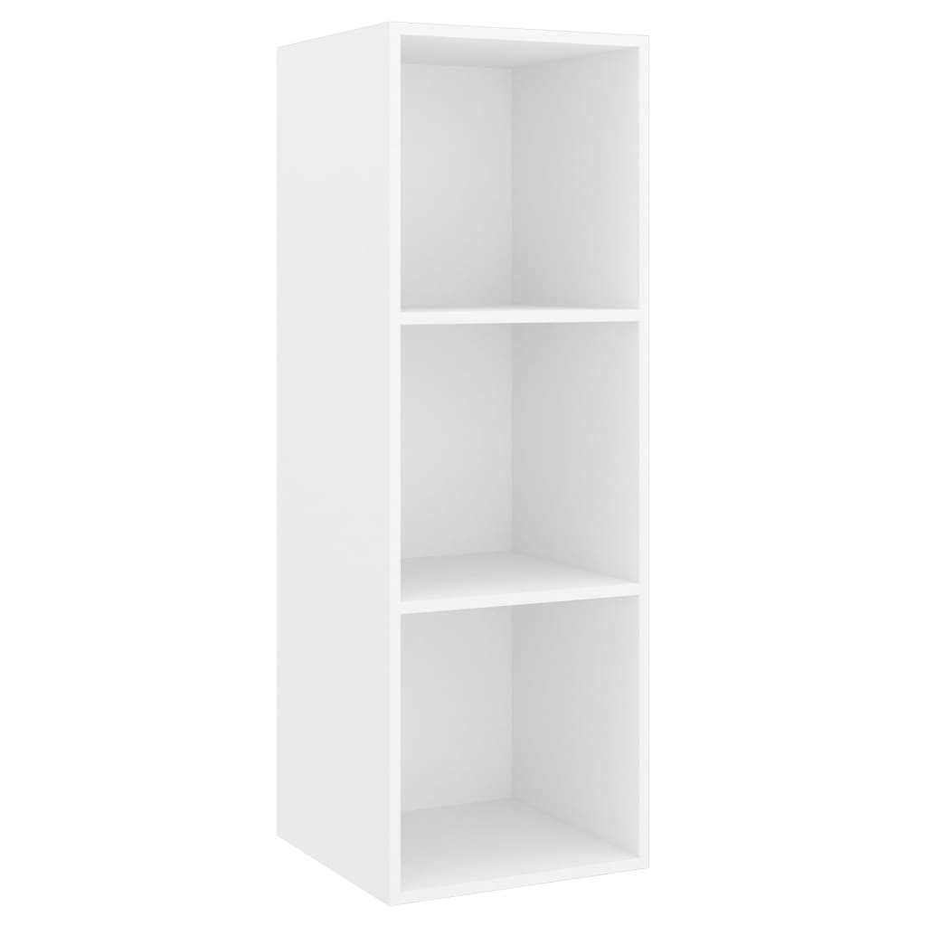Gossi Set de dulapuri TV, 3 piese, alb, lemn prelucrat