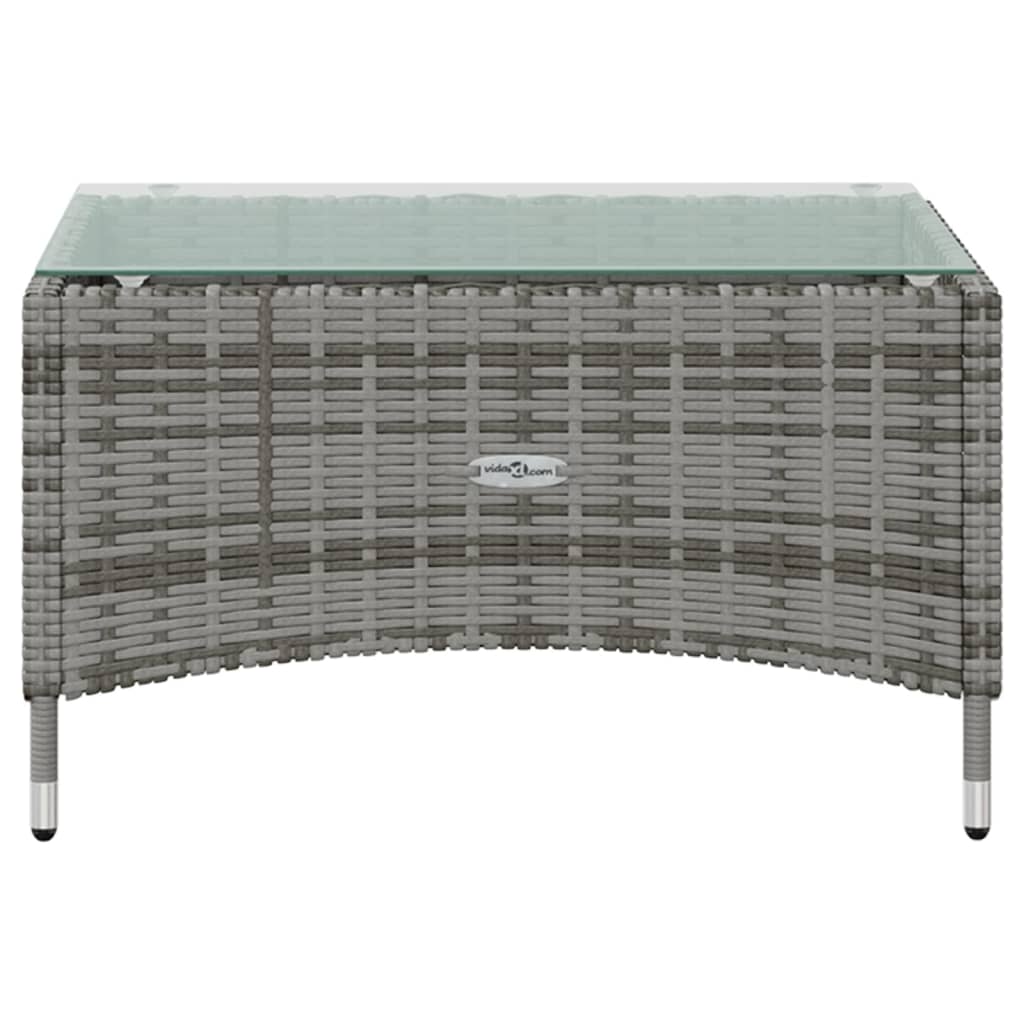Set mobilier de grădină cu perne, 8 piese, gri, poliratan
