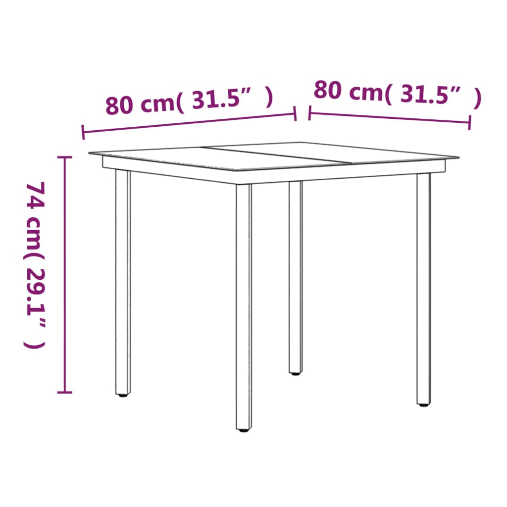 Set masă pentru grădină, 5 piese, cu perne, negru