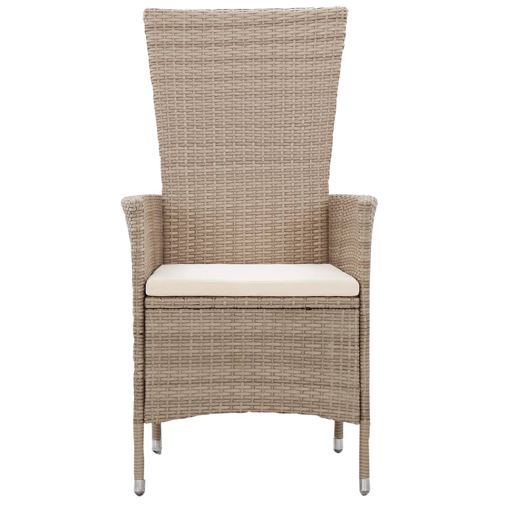 Set de mobilier pentru grădină cu perne, 7 piese, bej