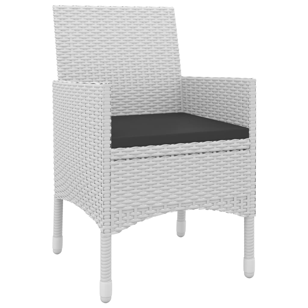 Set mobilier de grădină cu perne, 9 piese, poliratan și sticlă