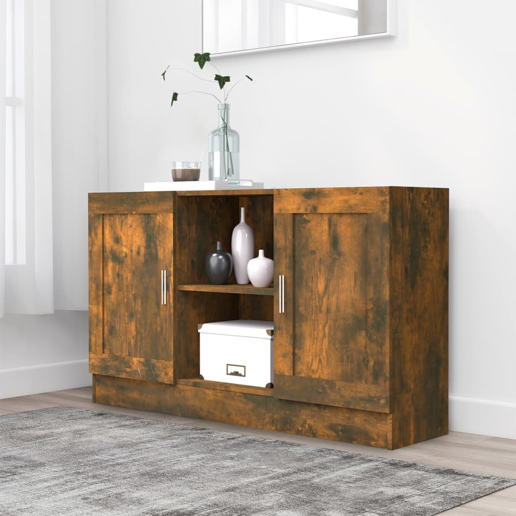 Sideboard Räuchereiche 120×30,5×70 cm Holzwerkstoff