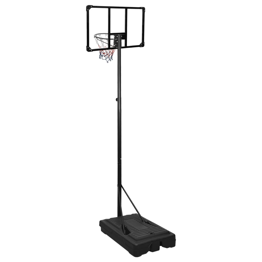 Basketbalový koš s průhlednou deskou 235–301 cm polykarbonát