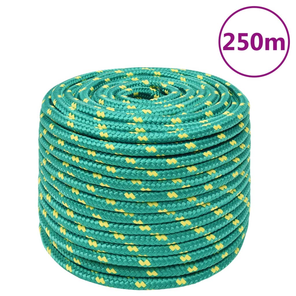 Lodní lano zelené 12 mm 250 m polypropylen
