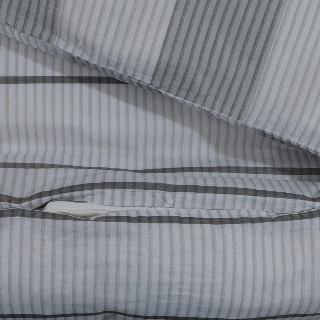  Súprava obliečok sivá 220x240 cm bavlna