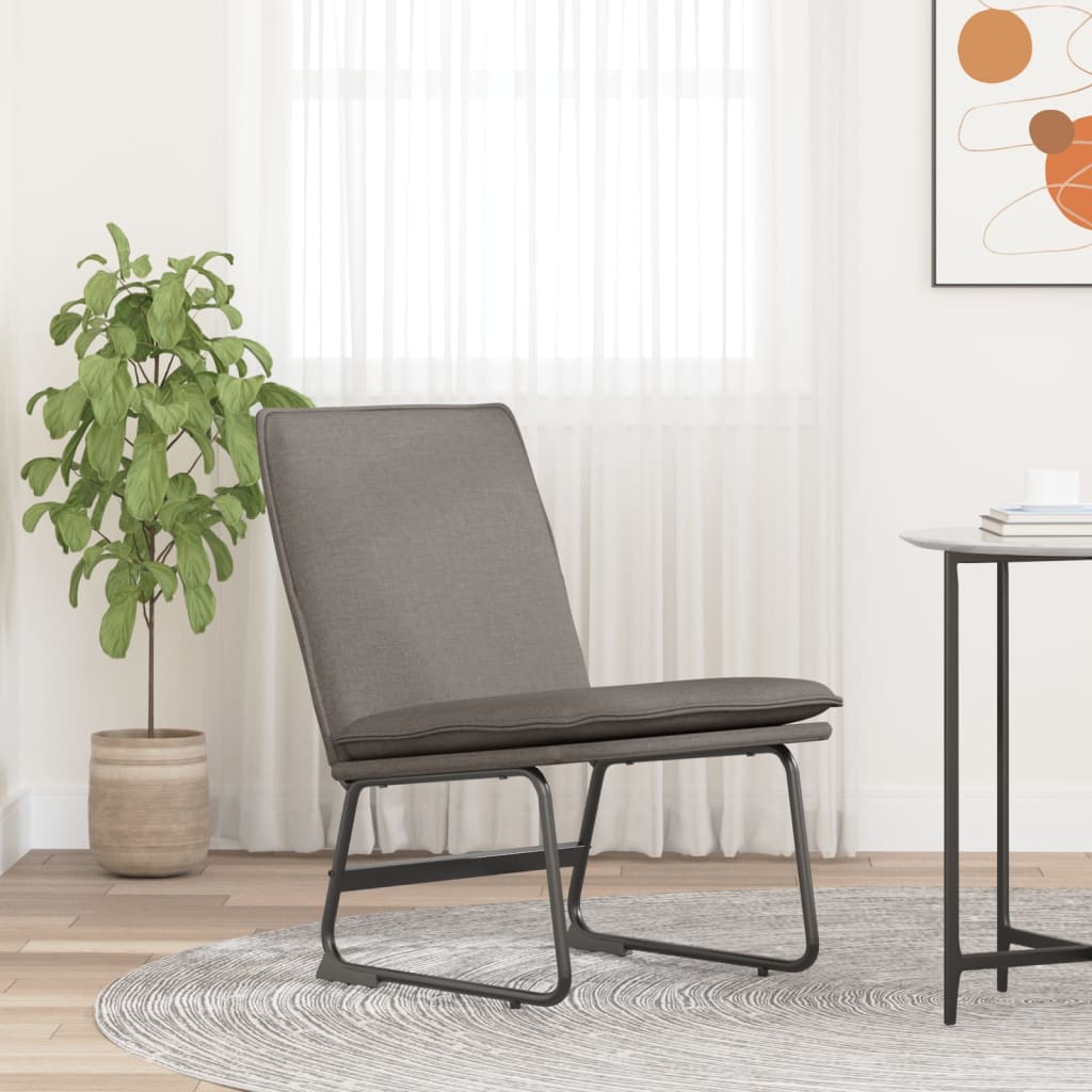 Loungestol taupe 52x75x76 cm tyg