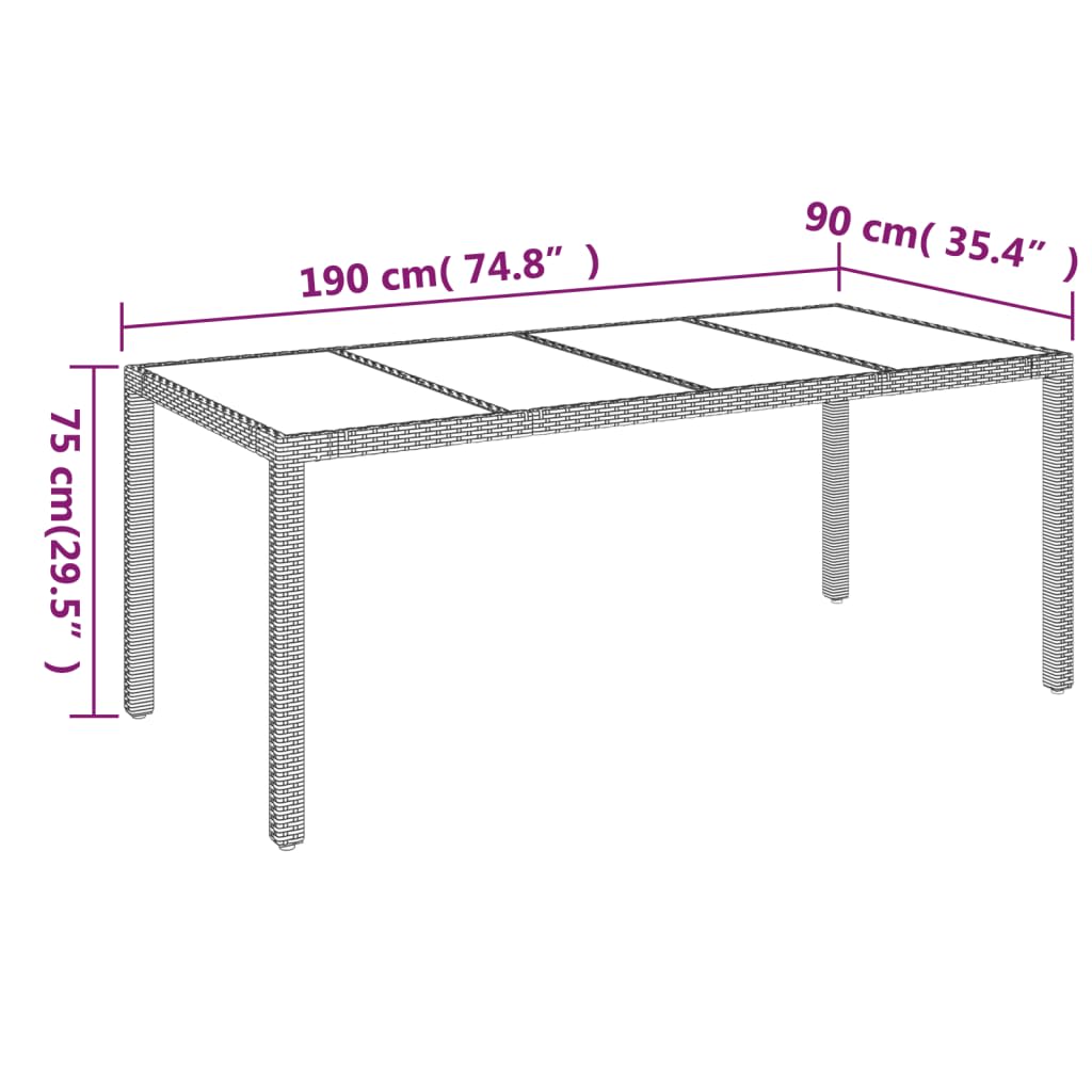 Set mobilier grădină cu perne, 9 piese, gri, poliratan