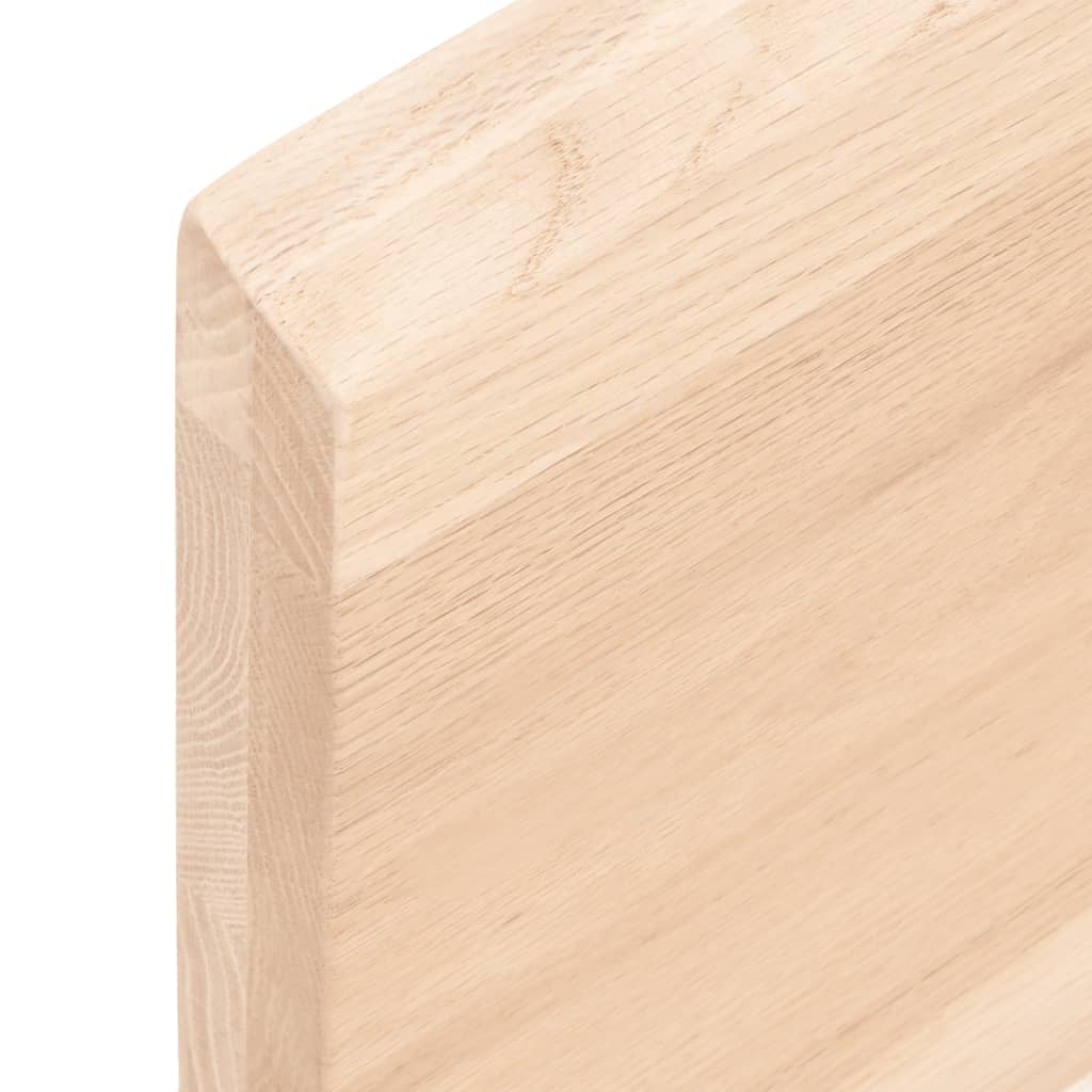 Wastafelblad 60x30x(2-4) cm onbehandeld massief hout