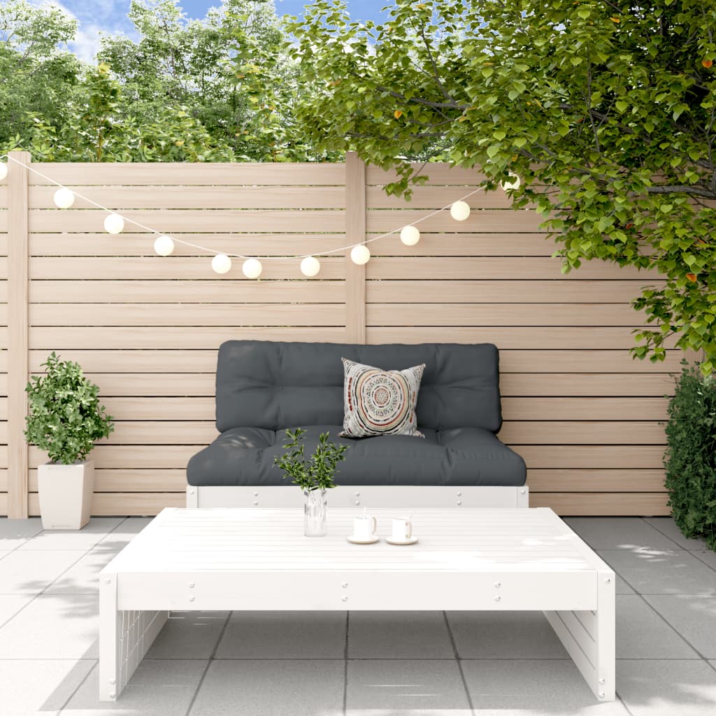Sofa ogrodowa drewniana 120x95 biała