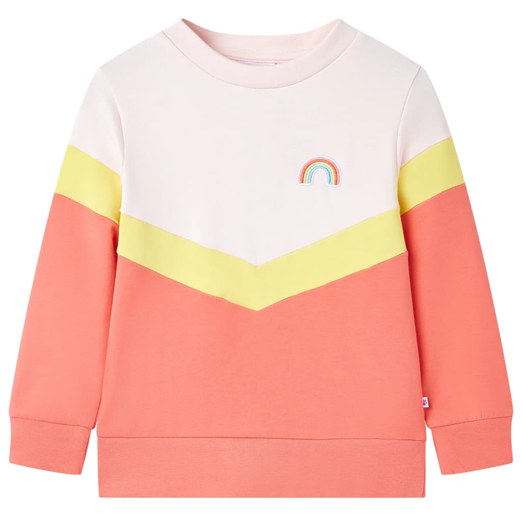 Sweatshirt pour enfants rose pâle 140