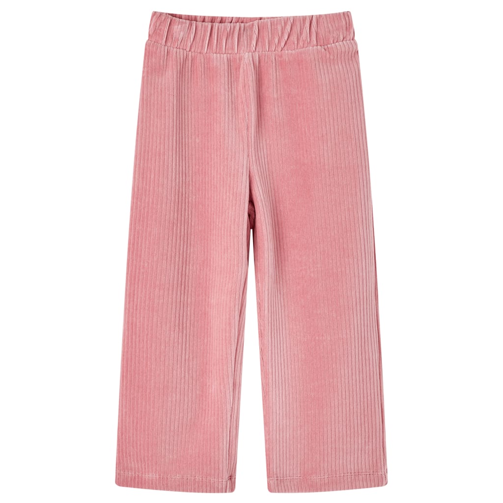 Pantaloni de copii din velur, roz, 104