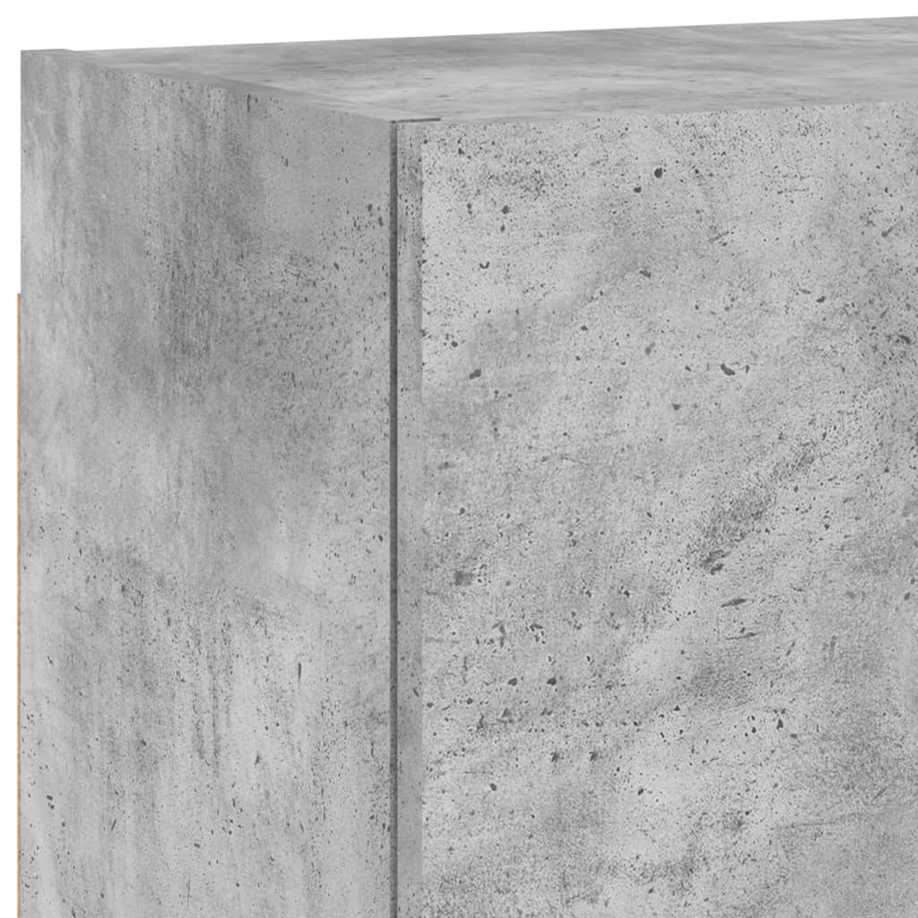 Gossi Comode TV de perete, 2 buc. gri beton, 40,5x30x40 cm, lemn