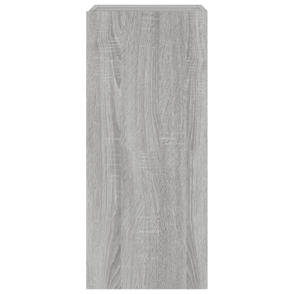 Gossi Comode TV cu lumini LED, 2 buc., gri sonoma, 30,5x35x70 cm