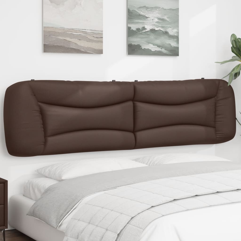 vidaXL Pernă pentru tăblie pat, maro, 200 cm, piele artificială