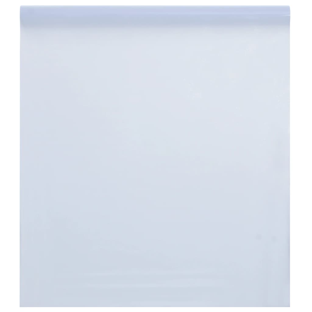 vidaXL Film de fenêtre statique dépoli blanc transparent 45x500cm PVC